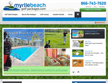 Tablet Screenshot of myrtlebeachgolfpackages.com